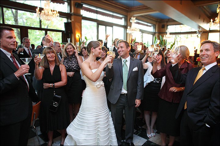 Wedding Toast at a Fun Wedding Party with Fun DJs