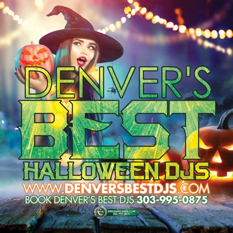 Denver's Best Halloween DJs Colorado Halloween Party DJ service flyer