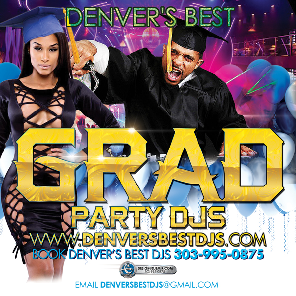 Denver's Best Graduation Party DJs Flyer 600x600 Instagram flyer design