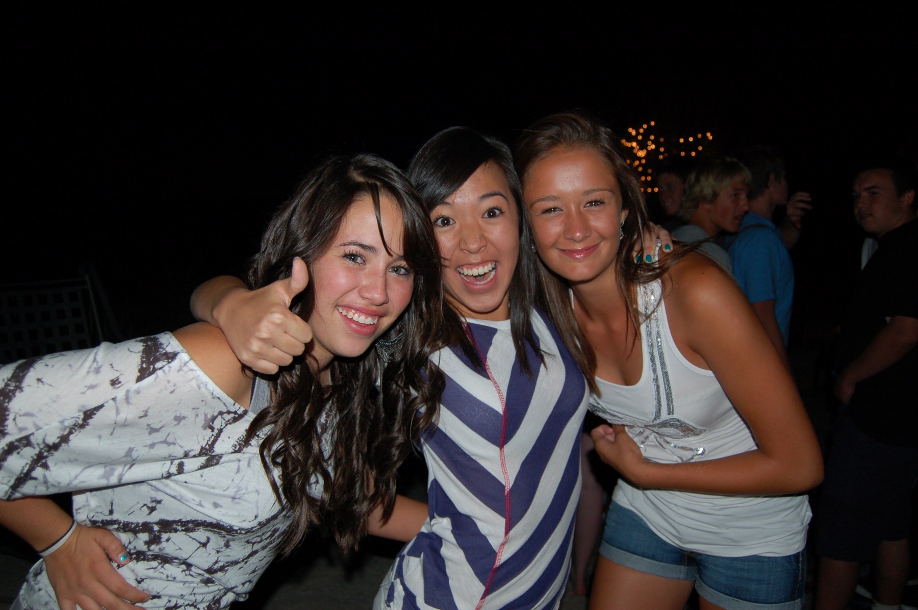 Three Girls having a great time at this fun and exciting pool party with Denver Colorado's Best Pool Party DJ, DJ Emir of Denver's Best DJs Asian Girl, White Girls have fun