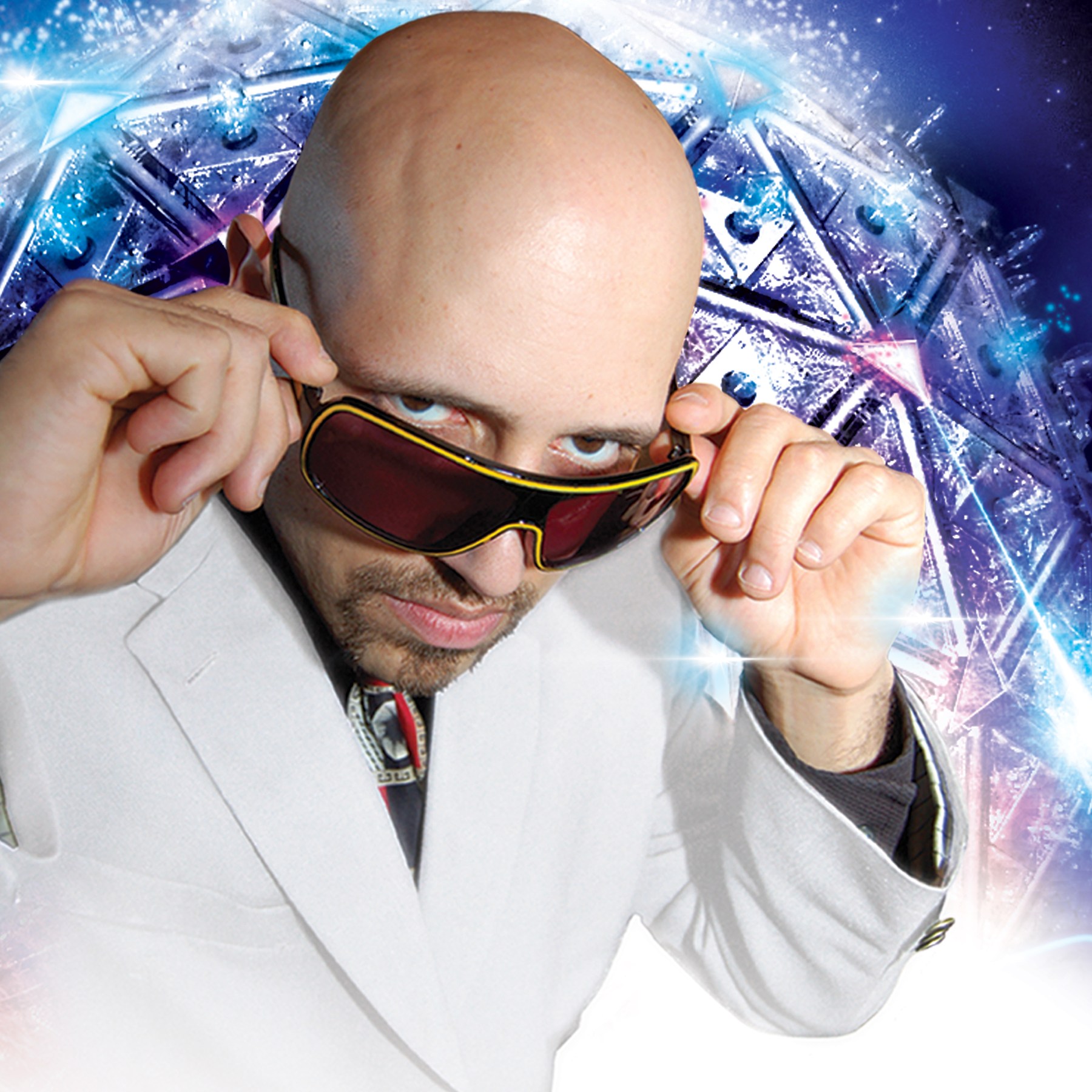 DJ Emir New Year's Eve Priority DJ Celebrity DJ services for NYE in front of Giant New Year's Ball drop light ball