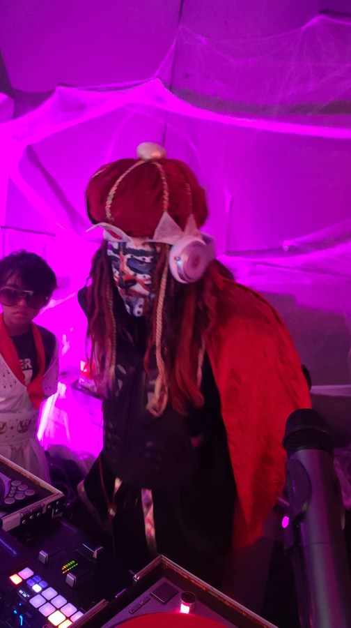 DJ Emir And DJ Emerson of Denver's Best DJs Dressed as The Monkey King And Elvis Halloween Party Colorado Krav Maga Self Defense Studios