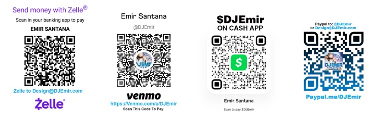DJ Emir and Denver's Best DJs Payment Options Zelle, Venmo, Paypal, CashApp,  